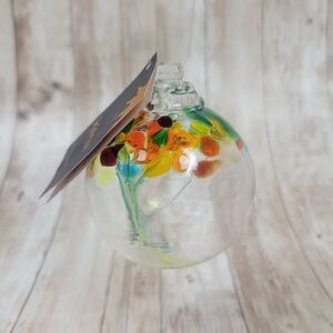 Kitras Art Glass Tree of Giving Ball Ornament Decoration